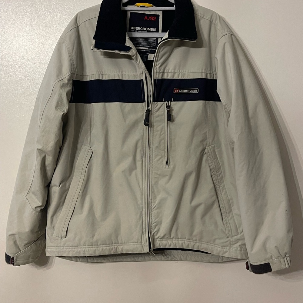 Abercrombie & Fitch Men's Light Gray Ski Jacket